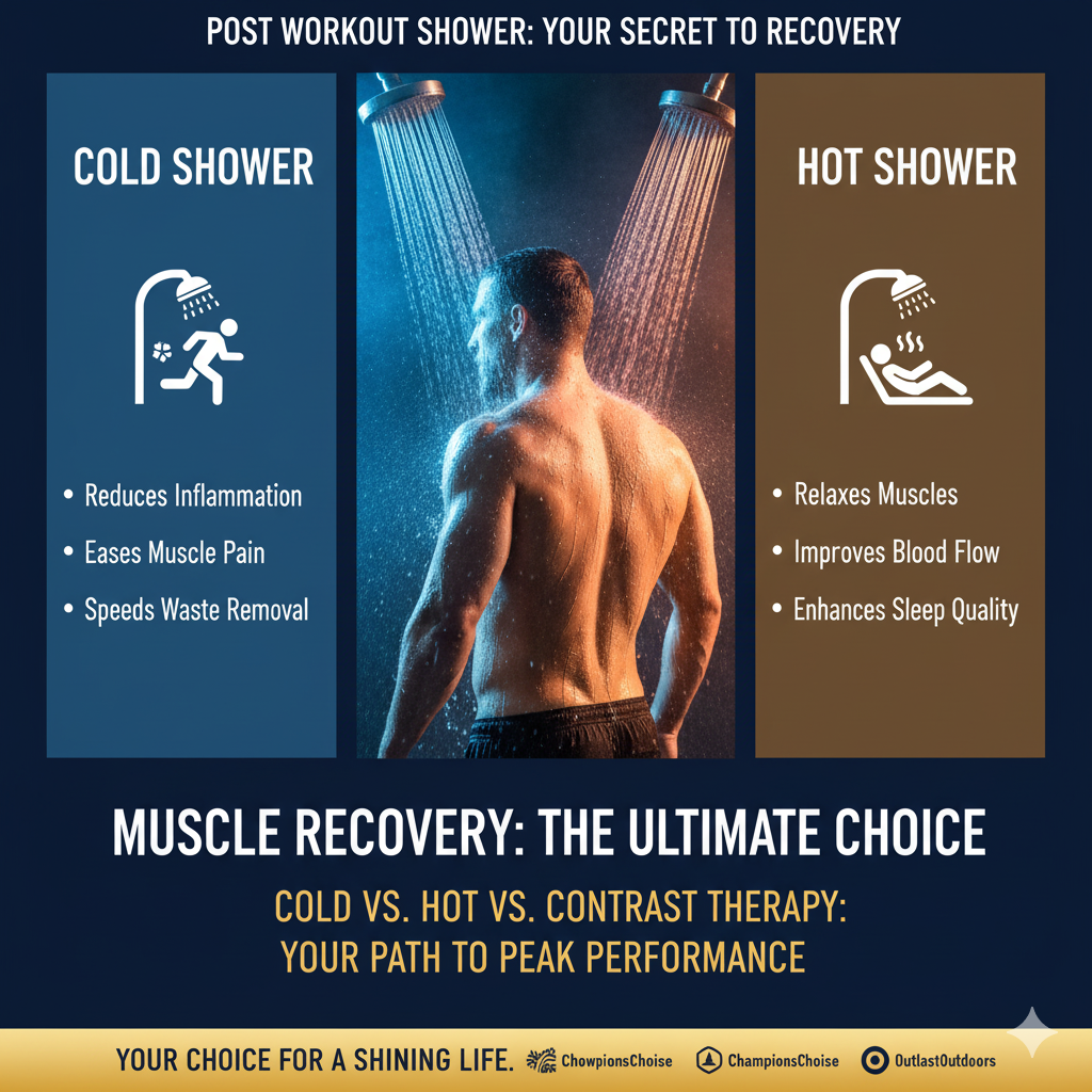 Post-Workout: Cold Shower vs. Hot Shower – Which is the Better Choice for Muscle Recovery?